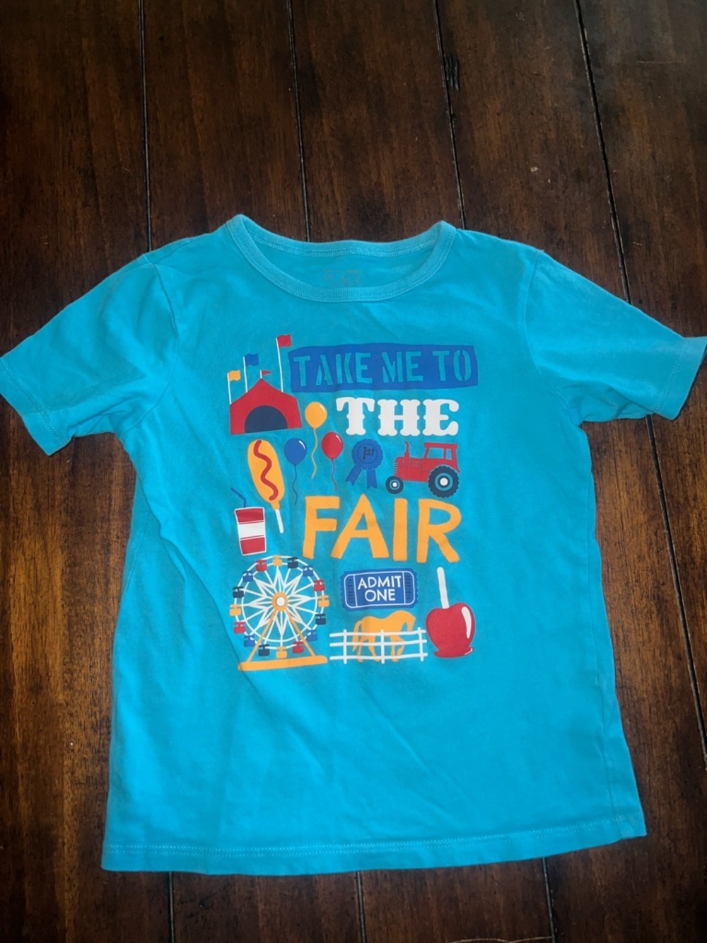 🎉🎉5 for $20 🎉🎉The Children's Place Turquoise 'Take Me to the Fair' Graphic Tee